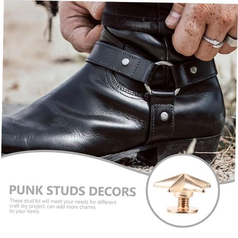 VALICLUD 80pcs Alloy Studs for DIY Star Rivets Spike Rivets Punk Craft Studs Versatile for Clothing and Accessories in Saudi Arabia