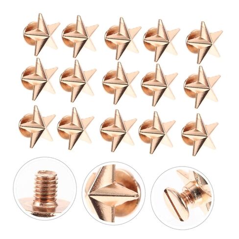 VALICLUD 80pcs Alloy Studs for DIY Star Rivets Spike Rivets Punk Craft Studs Versatile for Clothing and Accessories in Saudi Arabia