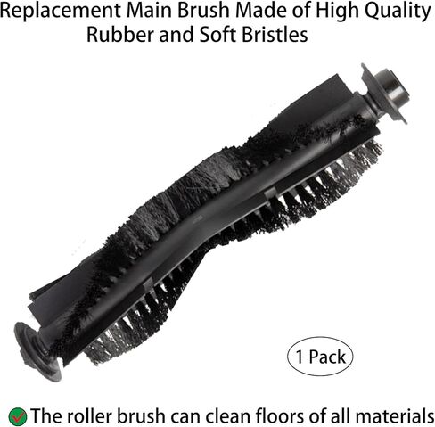 Replacement Part for iHome AutoVac Nova S1 Pro Robot Vacuum Accessories | Parts # iHRVS1PRO-3BLK, iHRVS1-3BLKS, iHRV9-BLKS | Include 1 Main Brush+6 Side Brushes+3 Filters in Kuwait