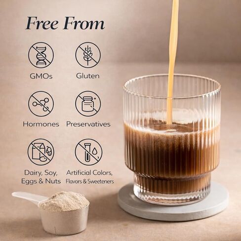 دوز آند كو. مسحوق كريمر الكولاجين بالفانيليا، 12 أونصة | الكولاجين البقري المتحلل من النوع الأول والثالث مع 11 جرام بروتين لكل وجبة | يدعم الشعر والبشرة والأظافر | التوافر البيولوجي العالي، غير معدل وراثيًا، خالي من الغلوتين in Kuwait