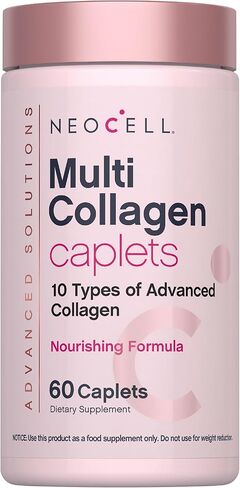 NeoCell Multi Collagen Peptides | 60 Caplets | Advanced Formula | Nourishing Formula | Hair, Skin, & Nails Supplement in Kuwait