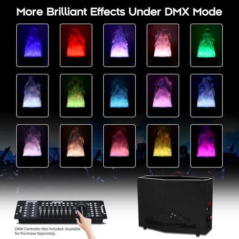 TCFUNDY 24 LED Fake Fire Flame Light RGB 3-in-1 DMX Artificial Fire Lamp 4ft Simulated Flame Lamp Effect for Stage Halloween DJ Disco Party Lighting in Kuwait