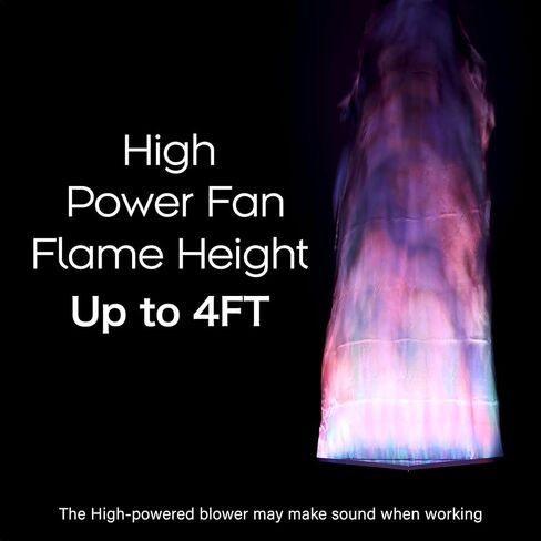 TCFUNDY 24 LED Fake Fire Flame Light RGB 3-in-1 DMX Artificial Fire Lamp 4ft Simulated Flame Lamp Effect for Stage Halloween DJ Disco Party Lighting in Kuwait