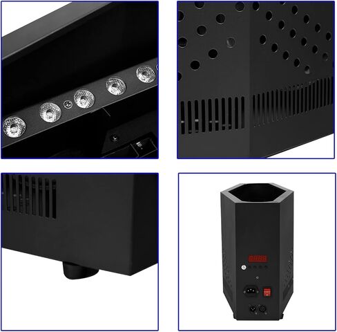 TCFUNDY 24 LED Fake Fire Flame Light RGB 3-in-1 DMX Artificial Fire Lamp 4ft Simulated Flame Lamp Effect for Stage Halloween DJ Disco Party Lighting in Kuwait