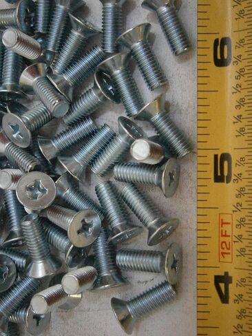 New Pack of Machine Screws M5 x 14 Phillips Flat Head Steel Zinc Plated Lot of 75#4310 Multi-Purpose Comprehensive Hardware Fastener Assortment Kit WnyNEH04501 in Saudi Arabia