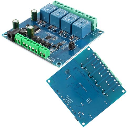 Modbus RTU 4 Channel Relay Module with RS485/TTL UART, 1 Input 1 Output, 7-24V Anti-Reverse Protection for Industrial Home Automation in Saudi Arabia