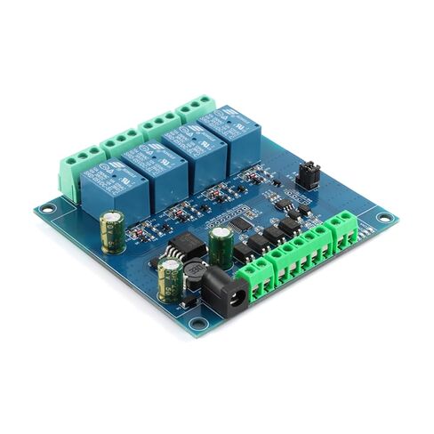 Modbus RTU 4 Channel Relay Module with RS485/TTL UART, 1 Input 1 Output, 7-24V Anti-Reverse Protection for Industrial Home Automation in Saudi Arabia