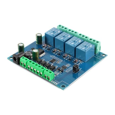 Modbus RTU 4 Channel Relay Module with RS485/TTL UART, 1 Input 1 Output, 7-24V Anti-Reverse Protection for Industrial Home Automation in Saudi Arabia