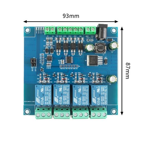 Modbus RTU 4 Channel Relay Module with RS485/TTL UART, 1 Input 1 Output, 7-24V Anti-Reverse Protection for Industrial Home Automation in Saudi Arabia