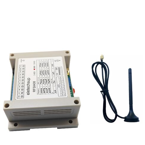 جهاز إرسال واستقبال 8ch LORA عن بعد IO 433M 868M 915M مفتاح لاسلكي مضاد للتدخل لمسافات طويلة لمضخة المياه PTZ للمنزل الذكي (جهاز استقبال 433M) in Kuwait