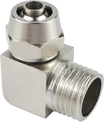 Copper Gas Tube Quick Twist Joint Elbow Right Angle PL8-02 Pneumatic Lock Female 1/3/4 Tap 4/6/10/12MM 1Pcs(快拧PL10-02) in Kuwait