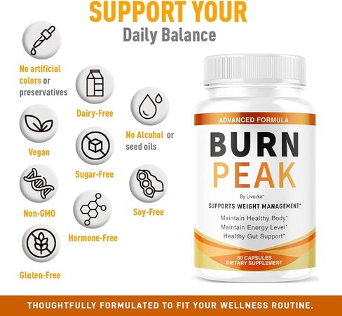 كبسولات BurnPeak ذات تركيبة متميزة متقدمة وطبيعية بالكامل، 60 كبسولة لمدة شهر واحد in Saudi Arabia