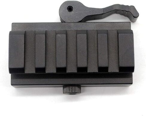 Fazee Picatinny Riser Mount، 2 حزمة 5 فتحات محول السكك الحديدية منخفضة المستوى مع محول الإفراج السريع رافعة QD لمشاهد نطاق 20 مم - حجم 1/2 بوصة ارتفاع × 2.5 بوصة طول in Kuwait