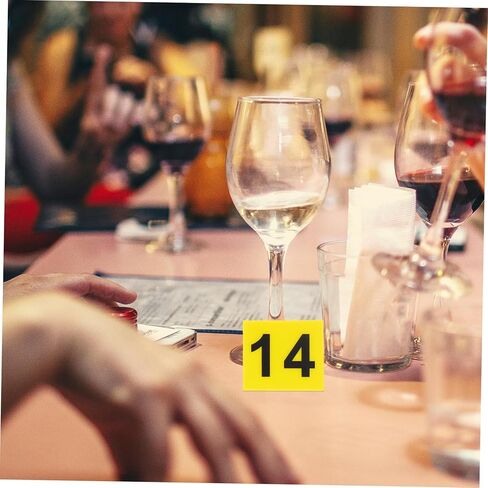 Toyvian 20pcs Acrylic Evidence Numbers Crime Scene Markers Reusable Table Numbers for Restaurant Detective Scene Double-Sided Fillable in Saudi Arabia