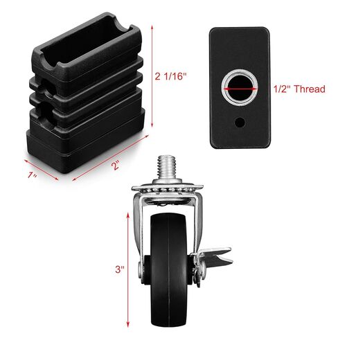 3 "قفل العجلات 1/2" استبدال مقبس العجلات الملولبة لأجزاء عجلة Charbroil G515-0082-W1 قفل الفرامل عجلات العجلات G408-0036-W1 إدراج مقبس Charbroil G408 عجلة دوارة Kenmore الأداء in Kuwait