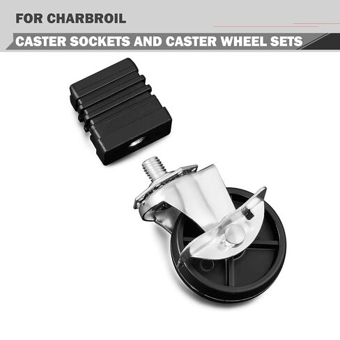 3 "قفل العجلات 1/2" استبدال مقبس العجلات الملولبة لأجزاء عجلة Charbroil G515-0082-W1 قفل الفرامل عجلات العجلات G408-0036-W1 إدراج مقبس Charbroil G408 عجلة دوارة Kenmore الأداء in Kuwait