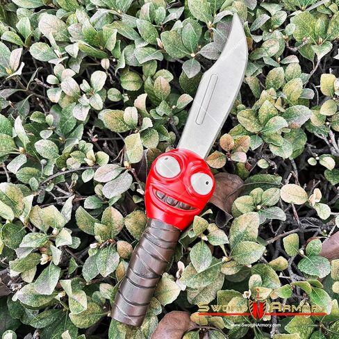 Munetoshi 14 "رغوة عالية الحياة السيف البلاستيك خنجر Sentient المشاجرة نسخة طبق الأصل زي تأثيري الدعامة الأحمر in Kuwait