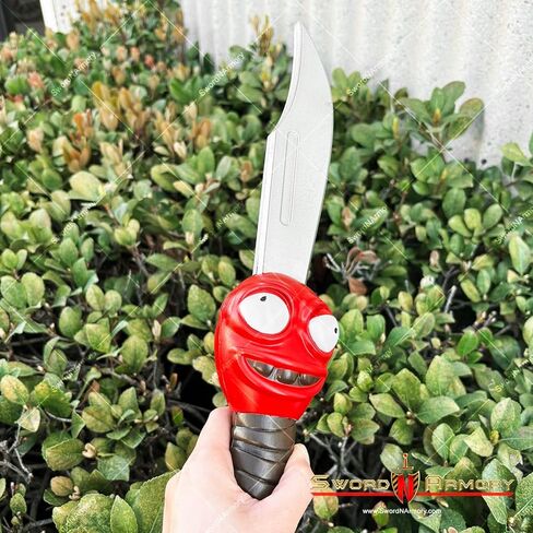 Munetoshi 14 "رغوة عالية الحياة السيف البلاستيك خنجر Sentient المشاجرة نسخة طبق الأصل زي تأثيري الدعامة الأحمر in Kuwait