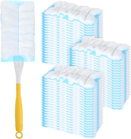 Duster Refills 60 Count Static Dust Removal Brush 180° Multi-Surface Bulk Electrostatic Microfiber, Heavy Duty Disposable Dusting Replacement Heads Compatible with Swiffer Duster Refills in Saudi Arabia
