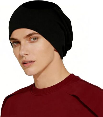 Amradield Faraday Silver Fiber Hat Wool Cotton Headgear Protection Head Influence 99% of Signal from 4G, 5G, Cellular, Smart Meters, Bluetooth, WiFi, Cellphones Protection Skull Beanies Cap Adult Size in Saudi Arabia