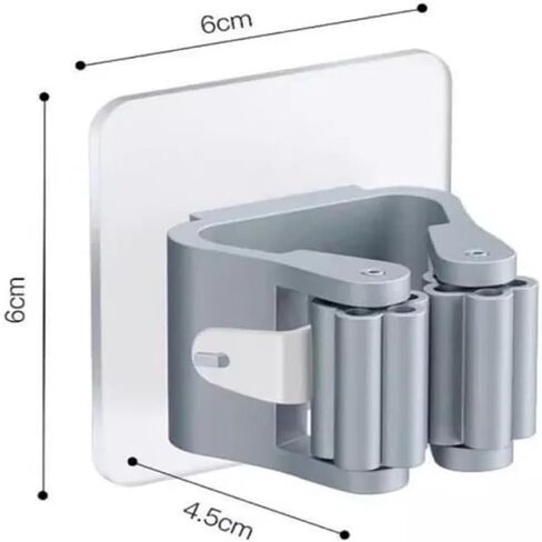 2 Pack Broom Holder Wall Mount Garden Laundry Room Mop Tool Organizer Garage Storage Rack in Saudi Arabia