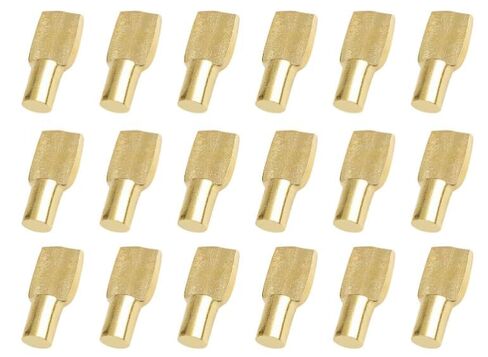40Pcs 5mm Gold Shelf Pins, Cabinet Shelf Support Pegs, Spoon Shaped Metal Shelf Holders for Kitchen Cabinets, Bookshelves and Furniture, Hardware Kit in Saudi Arabia