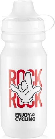 ROCKBROS Bike Water Bottle 24oz,Leak-Proof No-Spill Lid with Dust Cap,BPA-Free PP5 Plastic & TPE Spout,Squeeze Design for Cycling,Gym,Running,Hiking,Sports,Cool Grey in Kuwait