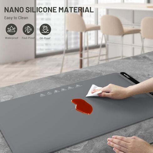 Food Warming Mat, Fast Heating Warming Mat for Food, Portable Electric Warming Tray for Parties Buffet with 4 Hours Timer Setting, Roll Up Food Warmer Mat in Saudi Arabia