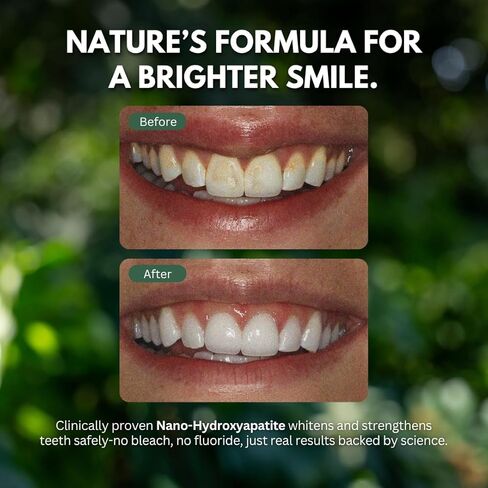 PRIMALS Fluoride-Free Toothpaste Tablets - Nano Hydroxyapatite - Zero Artificial Flavors or Plastic - Remineralizes & Whitens Teeth - 60 Count (1 Month Supply) in Kuwait