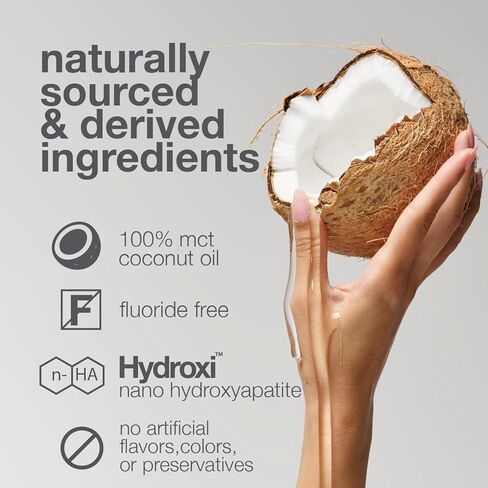 غسول الفم بزيت نانو هيدروكسيباتيت من ديفيدز، 100% زيت جوز الهند MCT، يعزز صحة الأسنان واللثة، تبييض طبيعي، زيوت أساسية لمكافحة الطاعون وإنعاش التنفس، نكهة النعناع، ​​9 أونصة in Kuwait