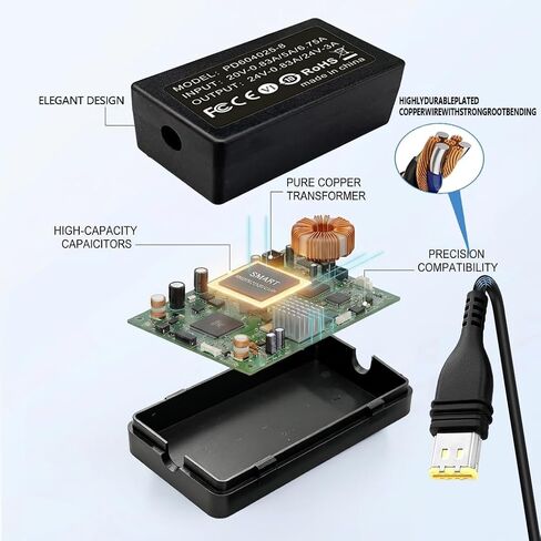20V CPAP Power Cord for ResMed AirSense 11 AirCurve 11 & AirMini CPAP Machines Power， CPAP Charger DC Coverter Cable Fit PD 20v Charging Head/ 65W Battery Backup/Power Station/Power Bank in Saudi Arabia