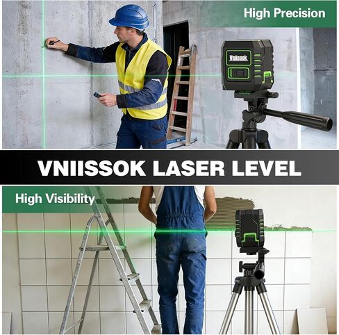 Laser Level 360 Self Leveling, Cross Line Laser with Self-Leveling, Vertical and Horizontal Line,for Construction and Picture Hanging, Horizontal Line leveler Tool (2 line green) in Saudi Arabia