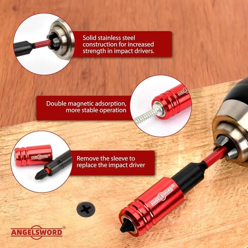 ANGELSWORD Countersink Drill Bit Set, 19 PCS Tapered Drill Bits Counter Sink Drill Bit with 4PCS Wood Plug Cutters, 1PC Magnetic Extension Bit Shaft for Woodworking in Saudi Arabia