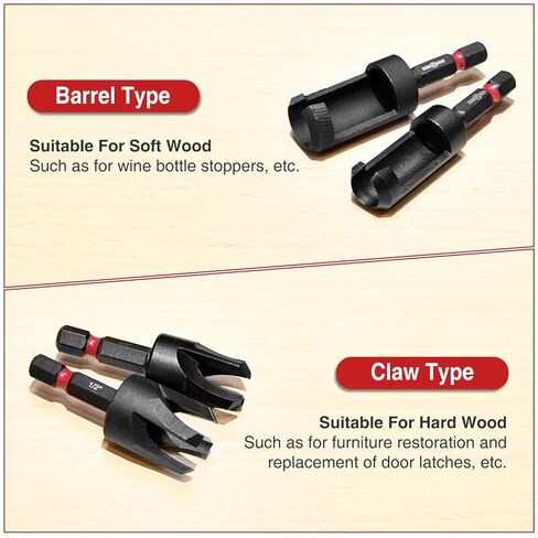 ANGELSWORD Countersink Drill Bit Set, 19 PCS Tapered Drill Bits Counter Sink Drill Bit with 4PCS Wood Plug Cutters, 1PC Magnetic Extension Bit Shaft for Woodworking in Saudi Arabia