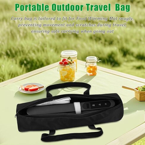 Food Warmer Mat Carry Bag, 16.5"x5.5" Heavy Duty Storage Case for LNNIW丨FEPPO丨FJAU丨FYY Food Warmer Mat—Fits All Mat <16in, Portable Outdoor Electric Warming Tray Travel Carrier Case Bag in Saudi Arabia