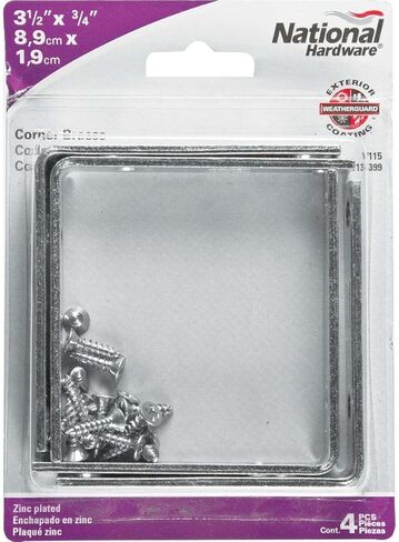 N113-399 مكواة أورنر مع براغي، 3-1/2 بوصة × 3/4 بوصة، زنك، 16 أونصة in Kuwait