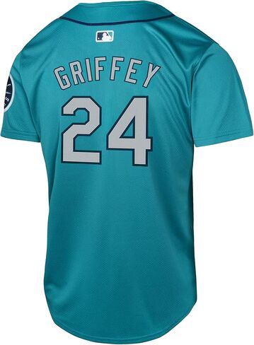 Ken Griffey Jr Seattle Mariners #24 MLB Kids Youth Boys 4-20 Aqua Alternate Limited Player Jersey in Saudi Arabia