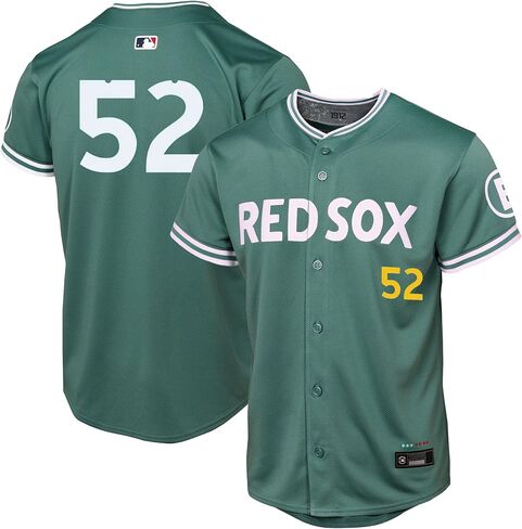 Wilyer Abreu Boston Red Sox #52 MLB Kids Youth Boys 4-20 Green City Player Jersey in Saudi Arabia