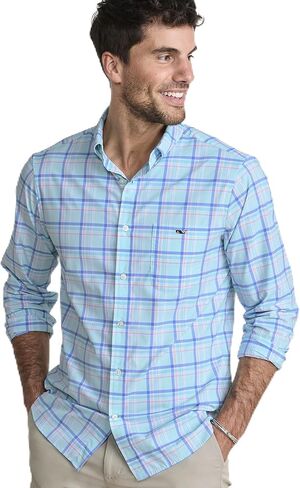قميص أداء رجالي من Vineyard Vines بجوز الهند ومنقوش بوزن الريش in Saudi Arabia