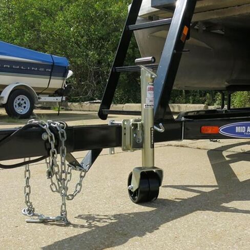 Swivel Trailer Jack - Beach Wheel Trailer Jack,Heavy-Duty Bolt-On Swivel Jack, Trailer Jack with 6In Dual, Trailer Jack Wheel, Swivel Boat Trailer Jack, 1500 L in Saudi Arabia