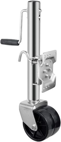 Bolt-On Swivel Tongue Jack - Beach Wheel Trailer Jack, Swivel Trailer Jack, Heavy Duty Boat Trailer Jack, with 6 in Dual Wheels, 10" Lift, 1500 Lbs, for Boat,1000lbs/450kg in Saudi Arabia