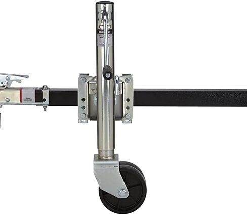 Bolt-On Swivel Tongue Jack - Beach Wheel Trailer Jack, Swivel Trailer Jack, Heavy Duty Boat Trailer Jack, with 6 in Dual Wheels, 10" Lift, 1500 Lbs, for Boat,1000lbs/450kg in Saudi Arabia