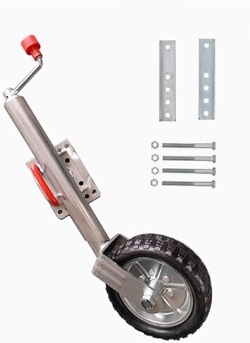 Beach Boat Trailer Jack - 10In Trailer Jack Wheel, Heavy Duty Boat Trailer Jack Wheel Swing Back Anti Rust Double Wheels Trailer Tongue Jack, for Rv Camper UTI,2000lbs/900kg in Saudi Arabia