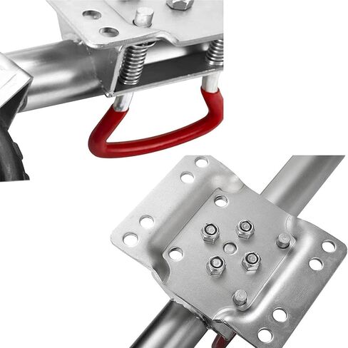 Beach Boat Trailer Jack - 10In Trailer Jack Wheel, Heavy Duty Boat Trailer Jack Wheel Swing Back Anti Rust Double Wheels Trailer Tongue Jack, for Rv Camper UTI,2000lbs/900kg in Saudi Arabia