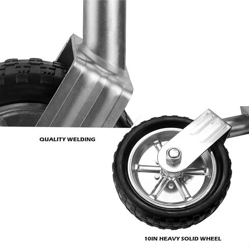 Beach Boat Trailer Jack - 10In Trailer Jack Wheel, Heavy Duty Boat Trailer Jack Wheel Swing Back Anti Rust Double Wheels Trailer Tongue Jack, for Rv Camper UTI,2000lbs/900kg in Saudi Arabia