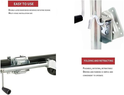 6 in Trailer Jack Wheel - Lift Swivel Trailer Jack, Automatic Jockey Wheel, Bolt-On Swivel Tongue Jack, with Mounting Plate Folding System Jockey Wheel, for Tr in Saudi Arabia