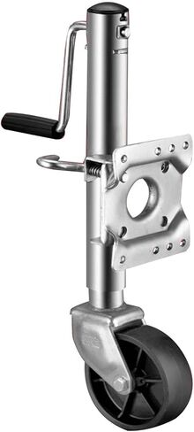 Bolt-On Swivel Tongue Jack - Lift Swivel Trailer Jack, Heavy-Duty Boat Trailer Jack, 1200 Lb Capacity, 10'' Lift Trailer Jack Wheel, for Rv Camper Automotive/E in Saudi Arabia