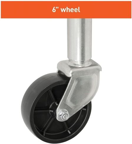 Bolt-On Swivel Tongue Jack - Lift Swivel Trailer Jack, Heavy-Duty Boat Trailer Jack, 1200 Lb Capacity, 10'' Lift Trailer Jack Wheel, for Rv Camper Automotive/E in Saudi Arabia