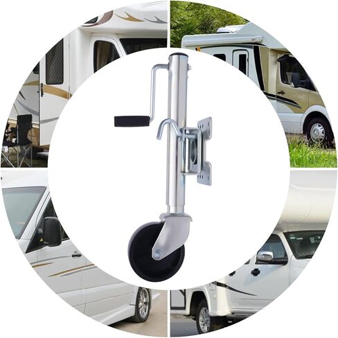 Boat Trailer Jack with Wheel - Lift Swivel Trailer Jack, Folding Support Wheel Support, Heavy Duty Trailer Wheels with 15Cm Rubber Wheel, Load 540Kg, for Boat, in Saudi Arabia