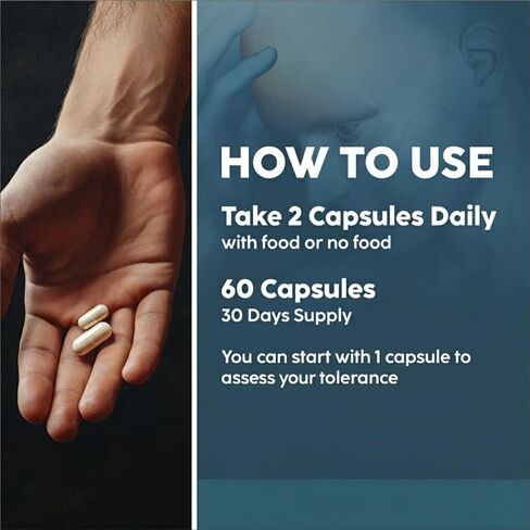 Nootropic Brain Supplement with Lion’s Mane Mushroom, Cordyceps & Rhodiola Rosea Extract - Focus and Energy Supplement, Adaptogen for Brain Health, Mental Clarity, Memory & Mood Support - 60 Capsules in Saudi Arabia